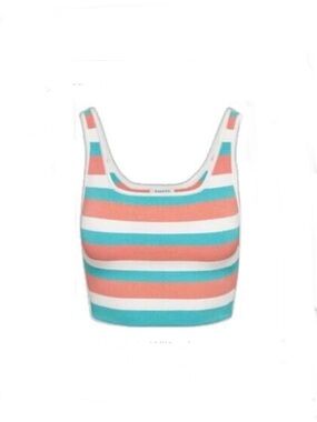 Babaton Scoop Neck sculpt knit Crop top